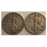 1935-S & 1937-S Walking Liberty Halves