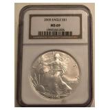 2005 American Silver Eagle ï¿½ MS69