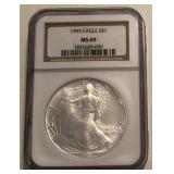 1995 American Silver Eagle ï¿½ MS69