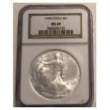 1998 American Silver Eagle ï¿½ MS69