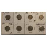 (8) Buffalo Nickels