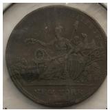 1836 R. & W. Robinson Hard Times Token