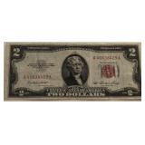 1953 Red Seal $2 US Note