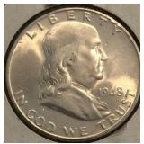 1948-D Franklin Half