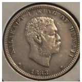 1883 Rare Hawaii Silver Quarter