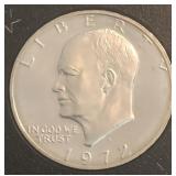 1972 Eisenhower Proof Silver Dollar