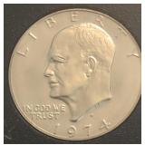 1974 Eisenhower Proof Silver Dollar