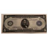 1914 $5 Federal Reserve Note