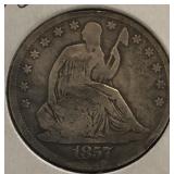 1857-S  Seated Liberty Half