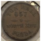 Adams Civil War Token