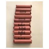 (10) Rolls of (50) Wheat Cents