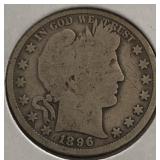 1896-P Barber Half