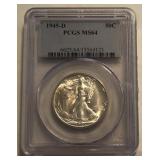 1945-D Walking Liberty Half Dollar