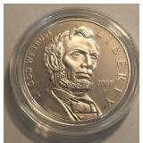 2009 Proof Lincoln Comm Silver Dollar