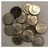 (14) 90% Silver Kennedy Half Dollars
