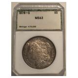 1878-S Morgan Dollar ï¿½ MS63