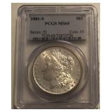 1881-S Morgan Dollar ï¿½ MS65