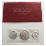 1976 Silver 3 Coin Set