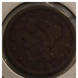 1848 Braided Hair Large Cent