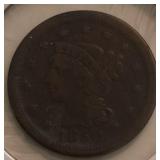 1850 Braided Hair Large Cent