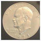 1973 Eisenhower Proof Silver Dollar