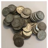 (52) 90% Silver Washington Quarters