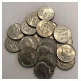 (20) 40% Silver 1969 Kennedy Half Dollars