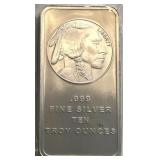 10-Oz Indian Silver Bar
