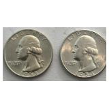 1953-D & 1954-S Washington Quarters