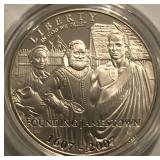 2007 Proof Jamestown Ann Silver Dollar
