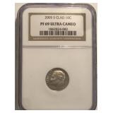 2005-S PF69 Clad Roosevelt Dime