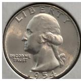 1954 BU Washington Quarter