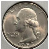 1953-S MS65 Washington Quarter