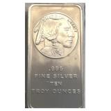 10-Oz Indian Silver Bar