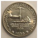 1936 Wisconsin Comm Half Dollar