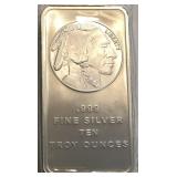 10-Oz Indian Silver Bar