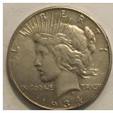 1934 Peace Dollar