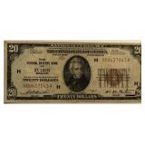 1929 $20 FRB of St. Louis