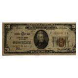 1929 $20 FRB of Kansas City