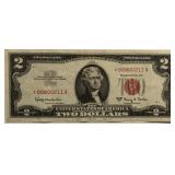 1963A $2 ï¿½Red Seal Star Noteï¿½