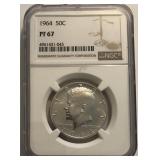 1964 PF 67 Kennedy Half Dollar