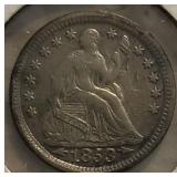 1853 Seated Liberty Half Dime