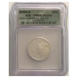 2000-S PR69 Silver Washington Quarter