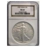 1987 MS69 American Silver Eagle