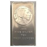 10-Oz Indian Silver Bar