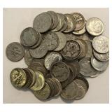 (54) Assorted Silver Dimes