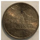 1961 Kansas Centennial Silver Round