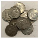 (12) Assorted 90% Silver Halves