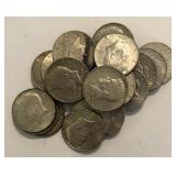 (22) 40% Silver Kennedy Halves