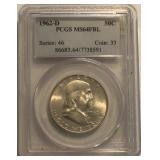 1962-D MS64FBL Franklin Half Dollar